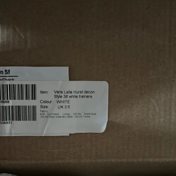 Vans Leila Hurst White Trainers - Picture 9 of 10